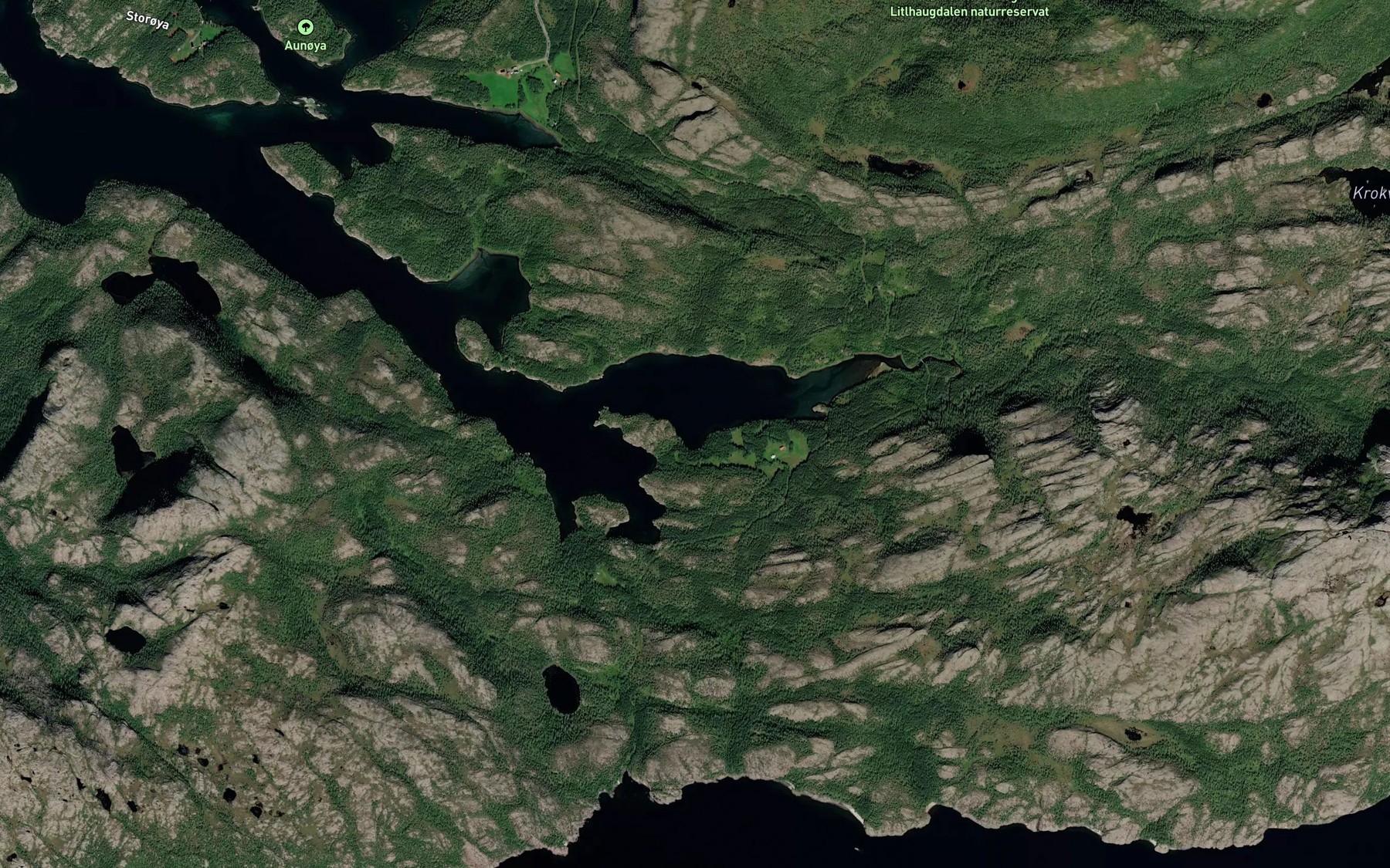 Satellite map of the Litlvika