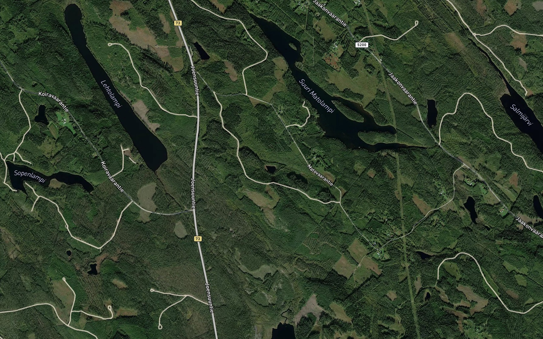 Satellite map of the Lallerolampi
