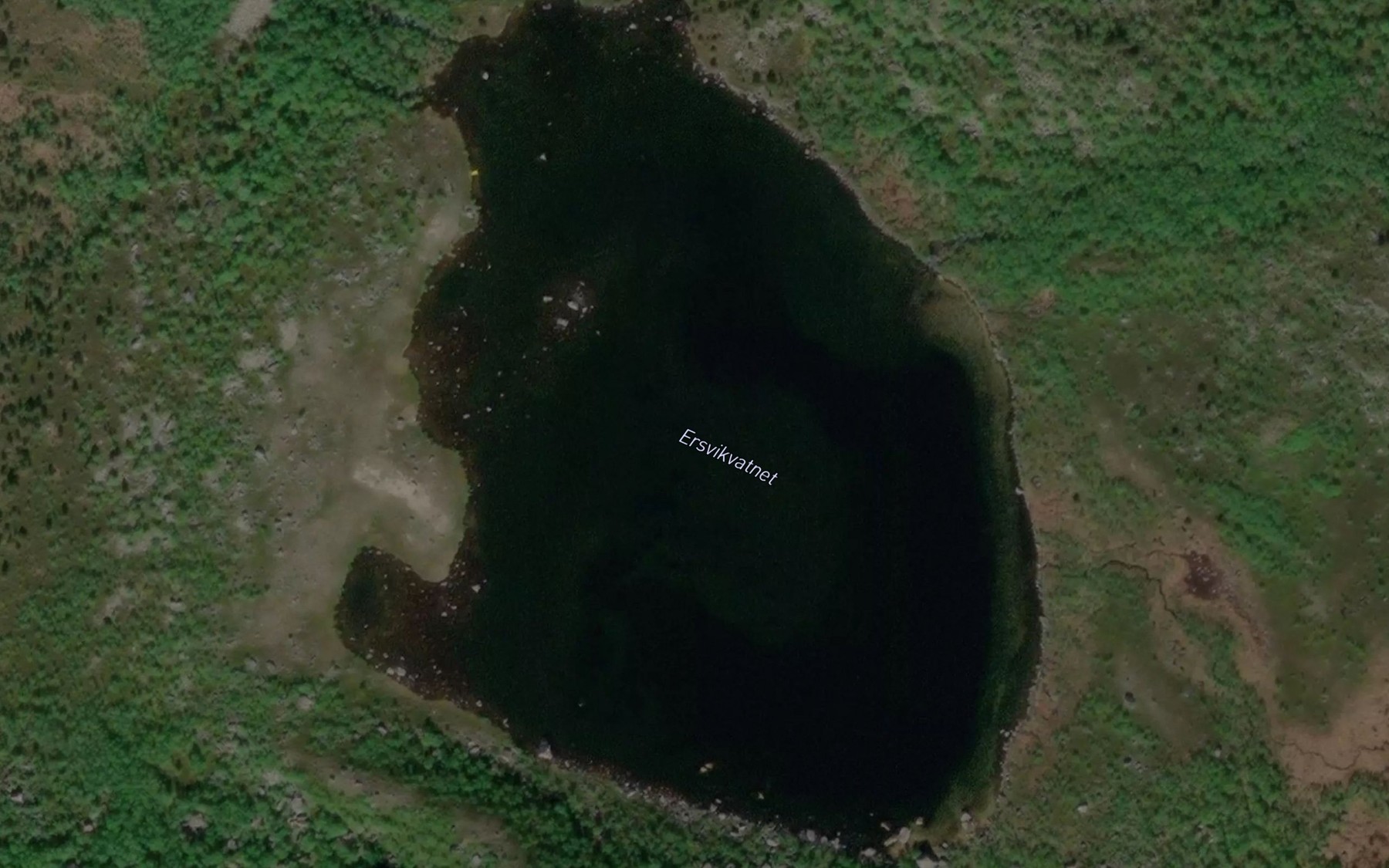 Satellite map of the Ersvikvatnet