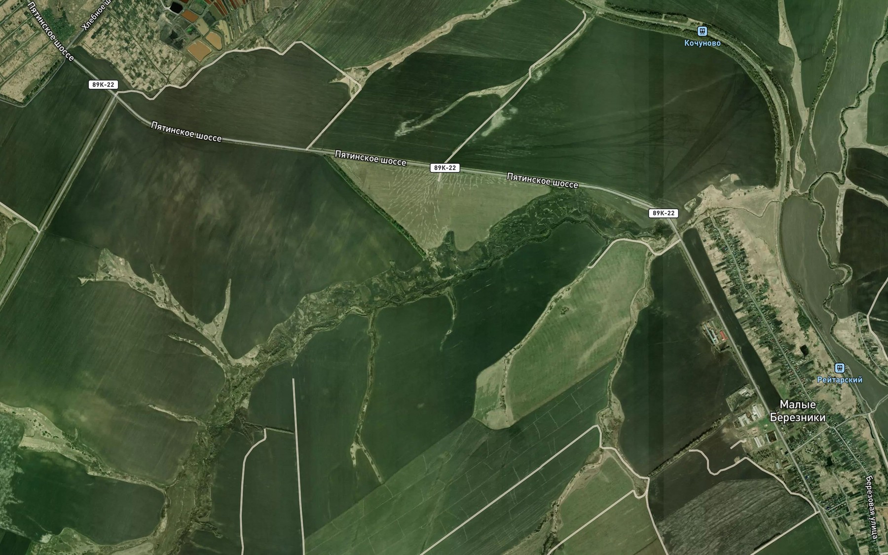 Satellite map of the Ovrag Kochunovskiy