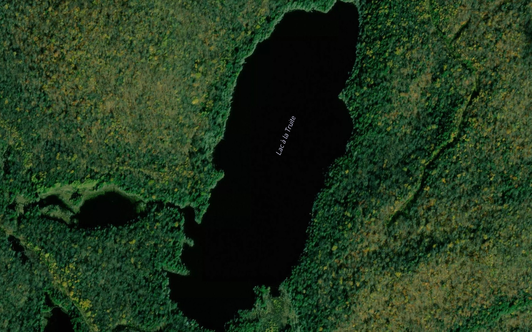 Satellite map of the Lac a la Truite