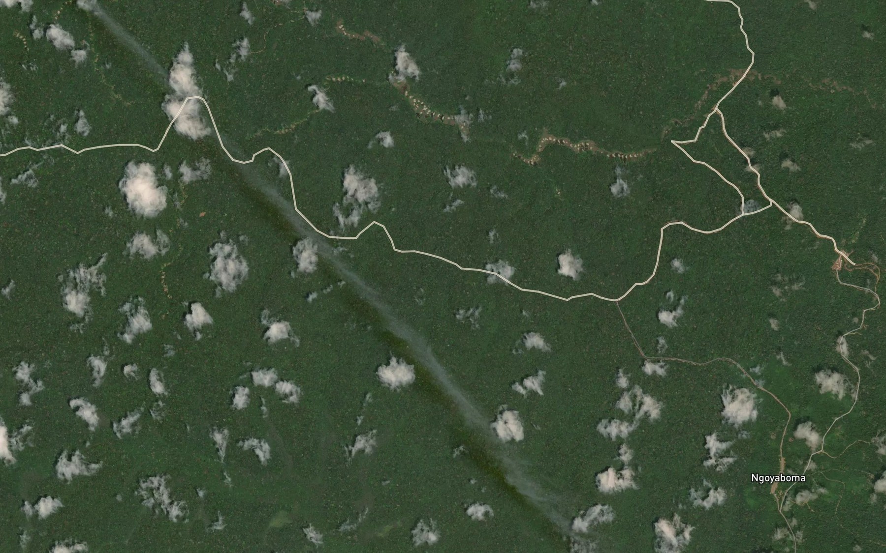 Satellite map of the Kongoue