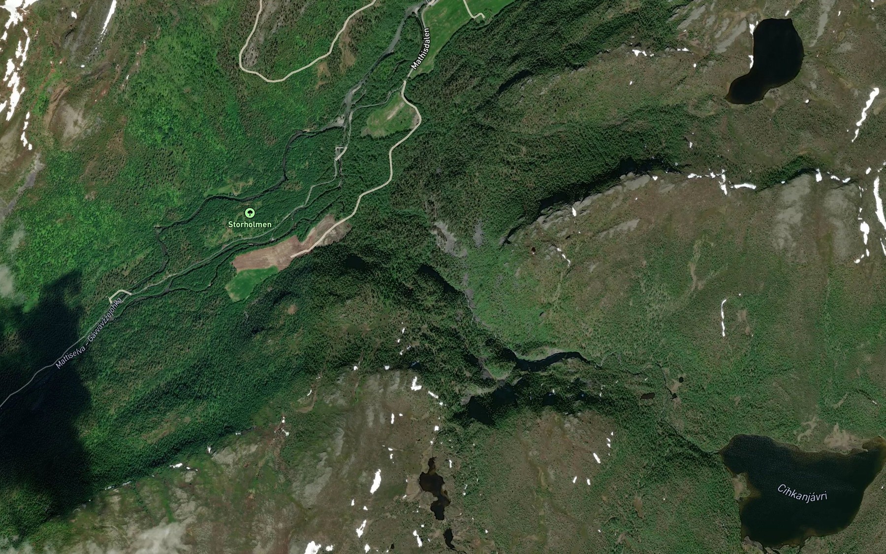 Satellite map of the Cikkanjakka