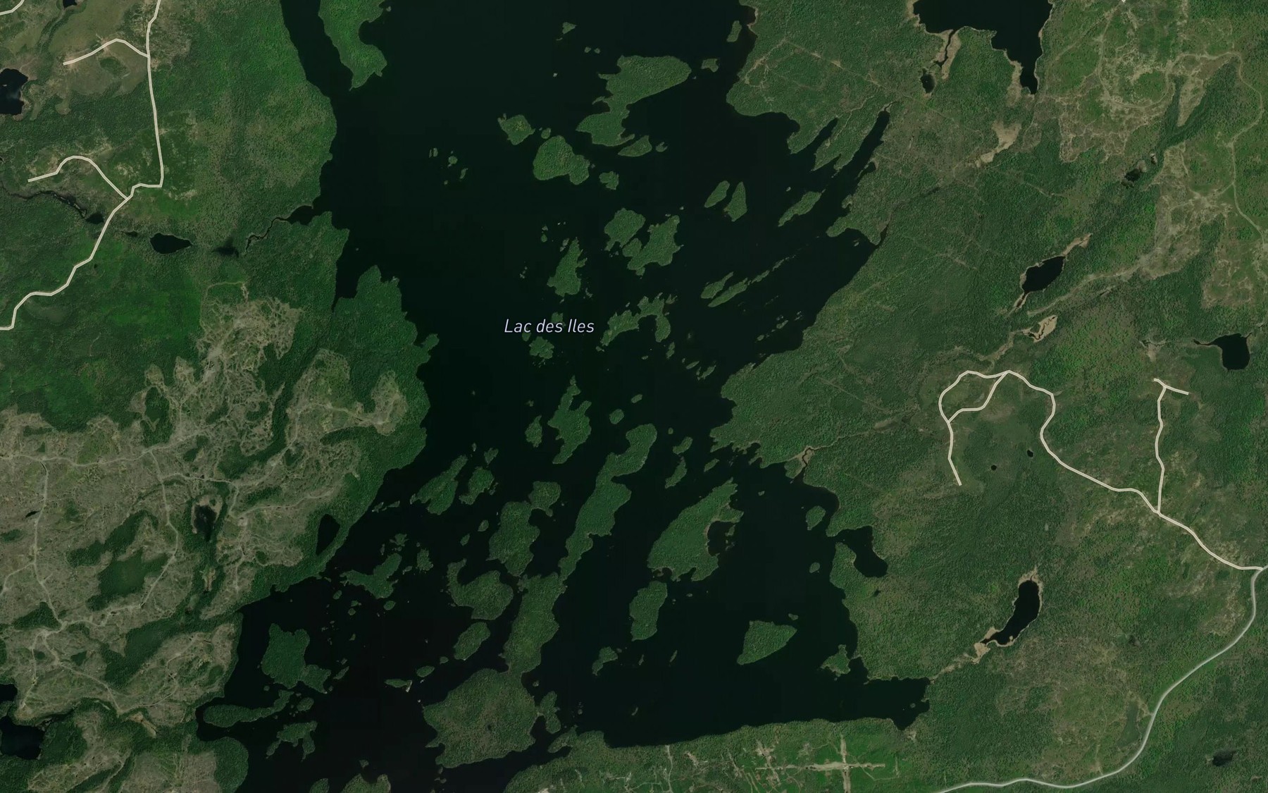 Satellite map of the Southeast Angle Bay