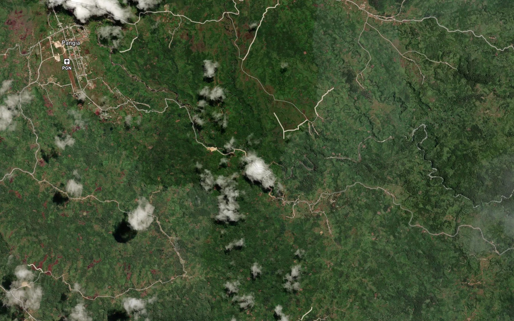 Satellite map of the Luna Creek