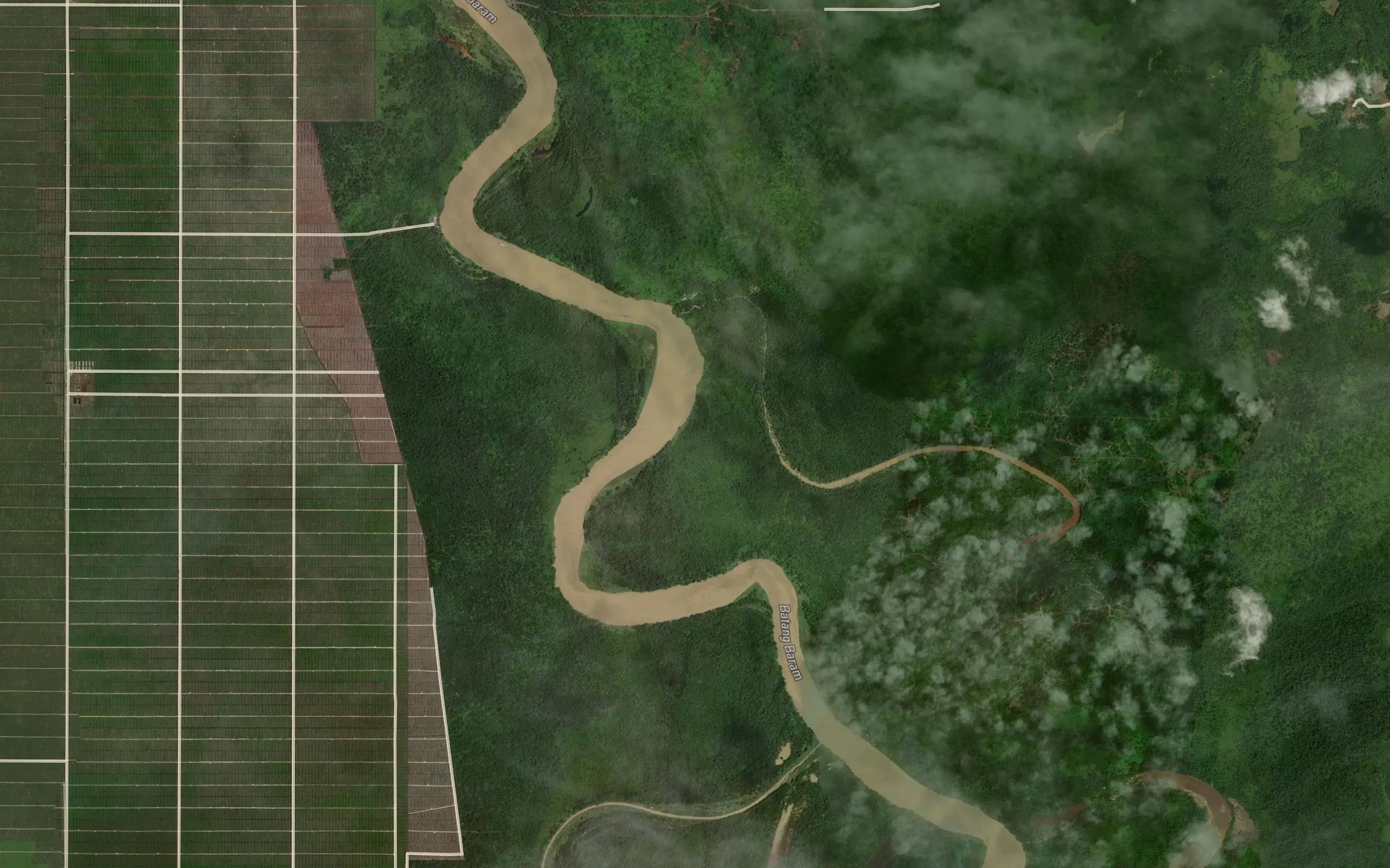 Satellite map of the Sungai Sabun