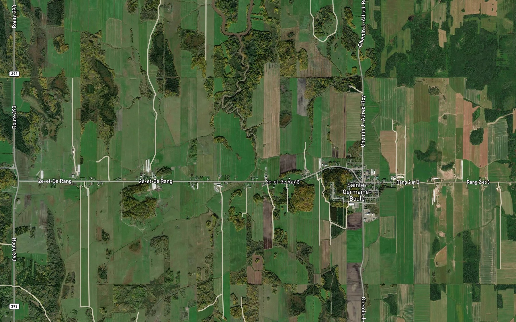 Satellite map of the Cours d'eau Cameron-Cote