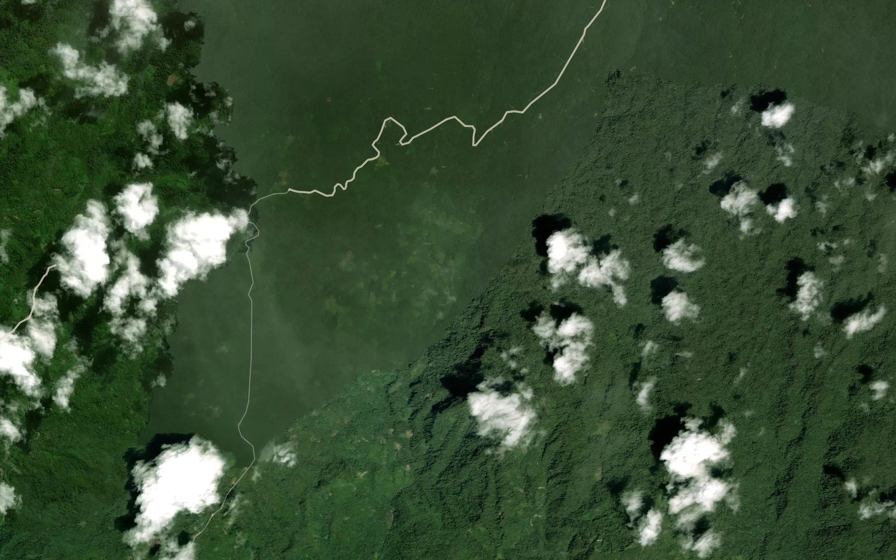 Satellite map of the Aek Ringkabor