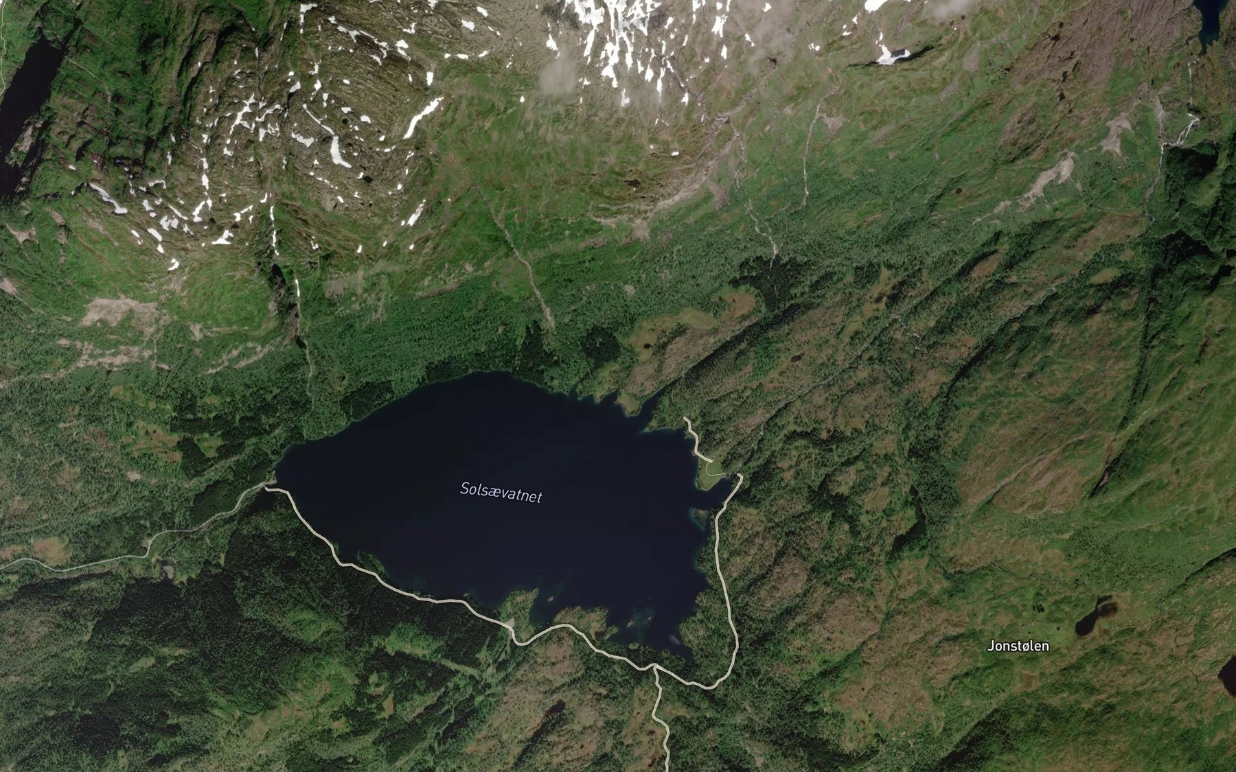 Satellite map of the Loken