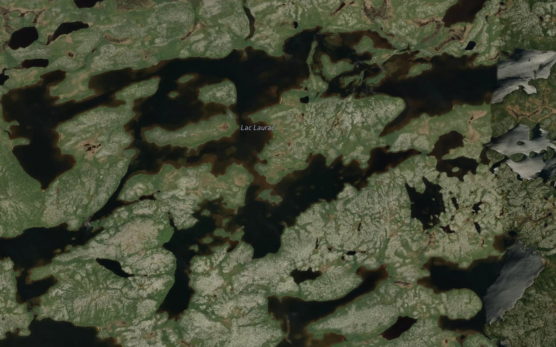 Satellite map of the Lac Laurac