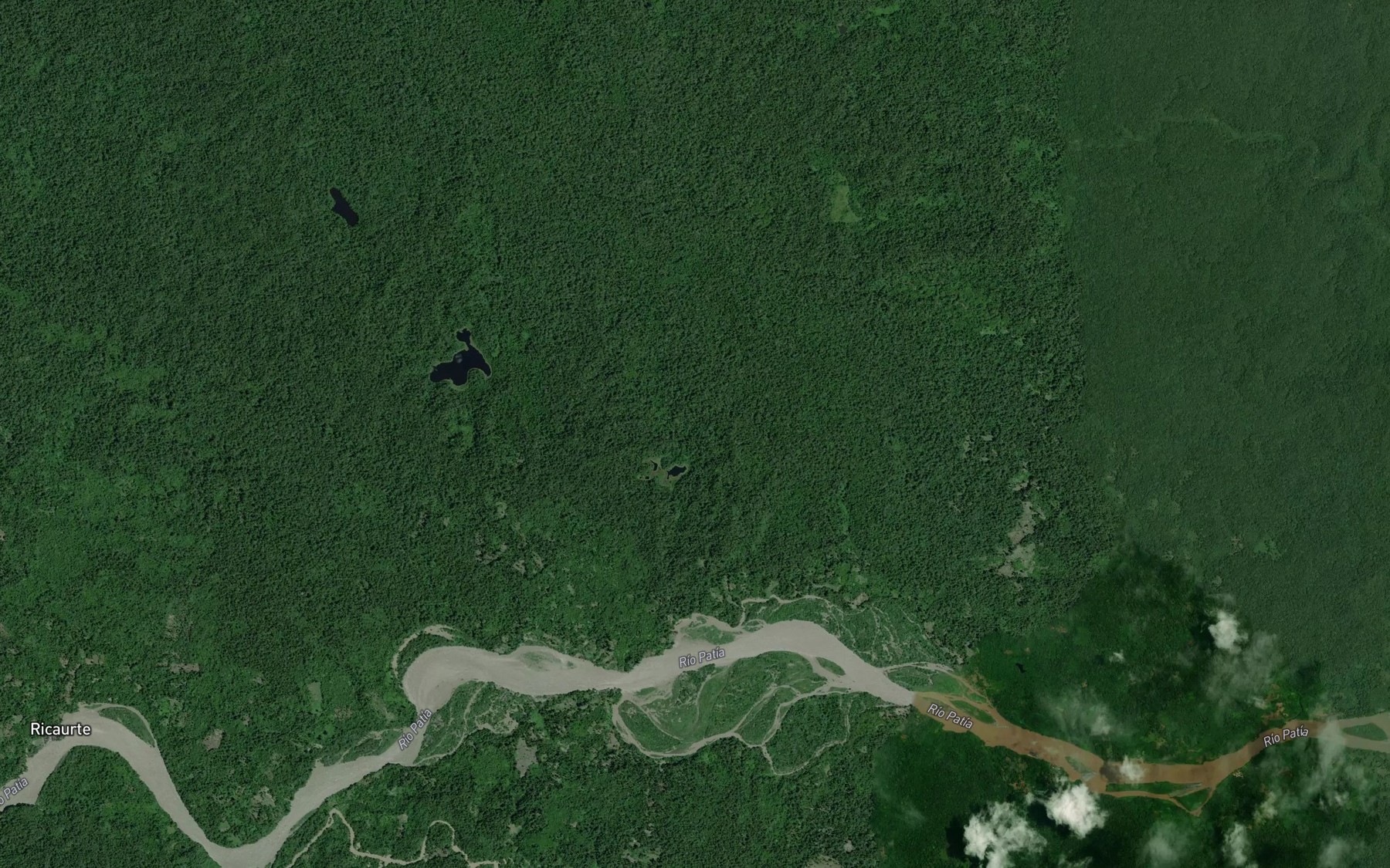 Satellite map of the Laguna Quitasol