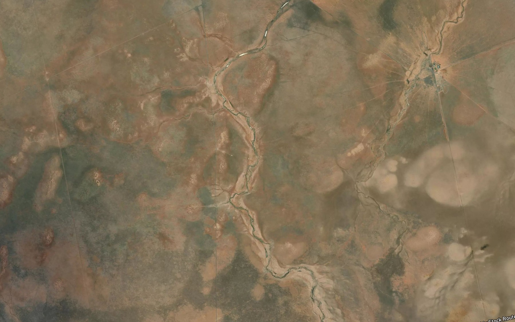 Satellite map of the Bundara Creek