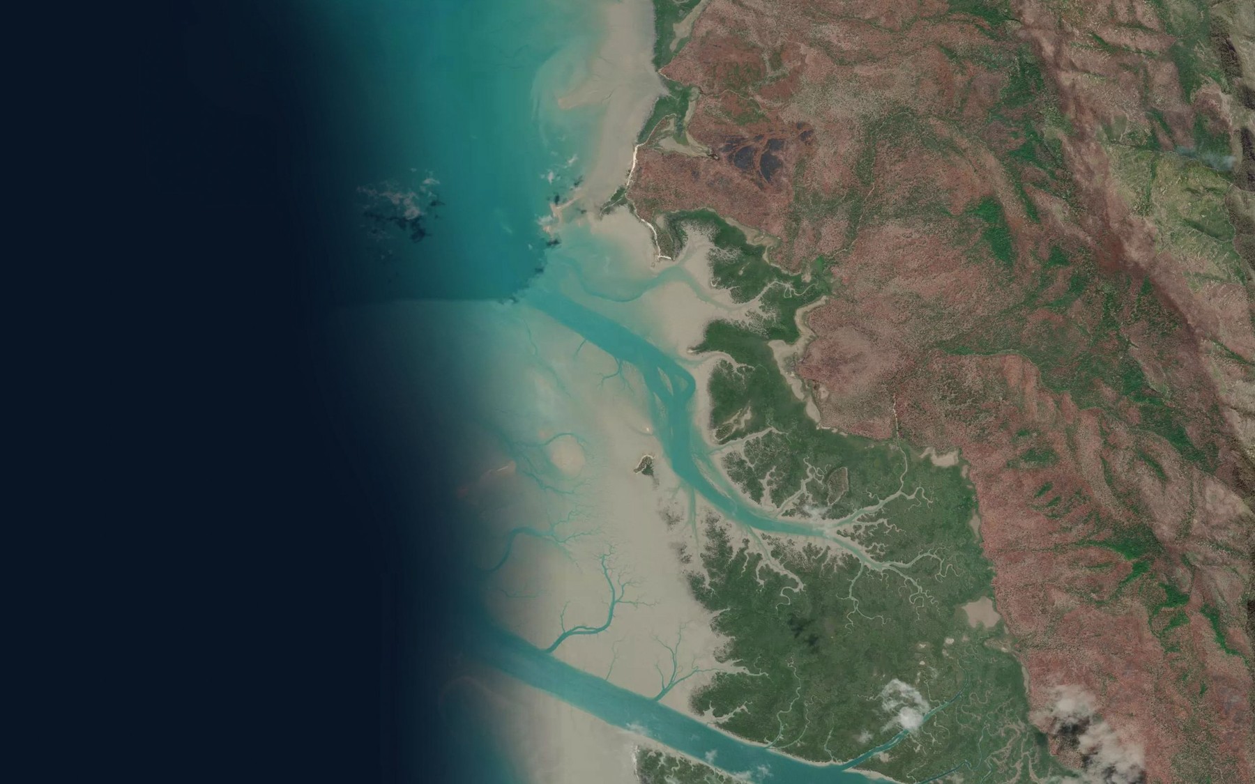 Satellite map of the Peninsula Flats