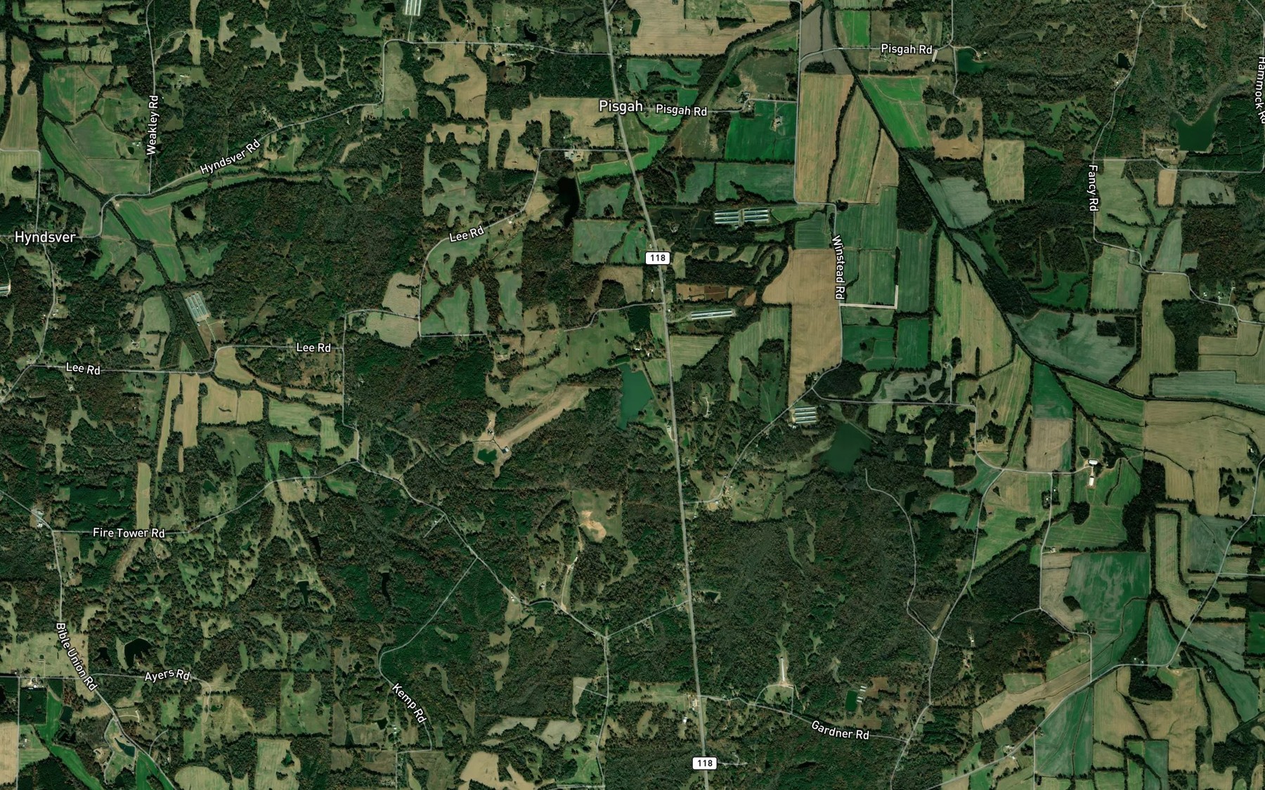 Satellite map of the Cypress Creek Lake Number Eleven