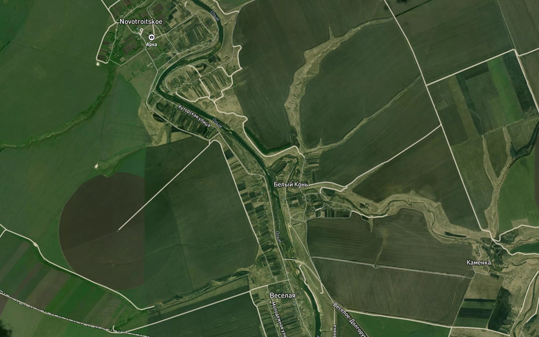 Satellite map of the Ol'shanets