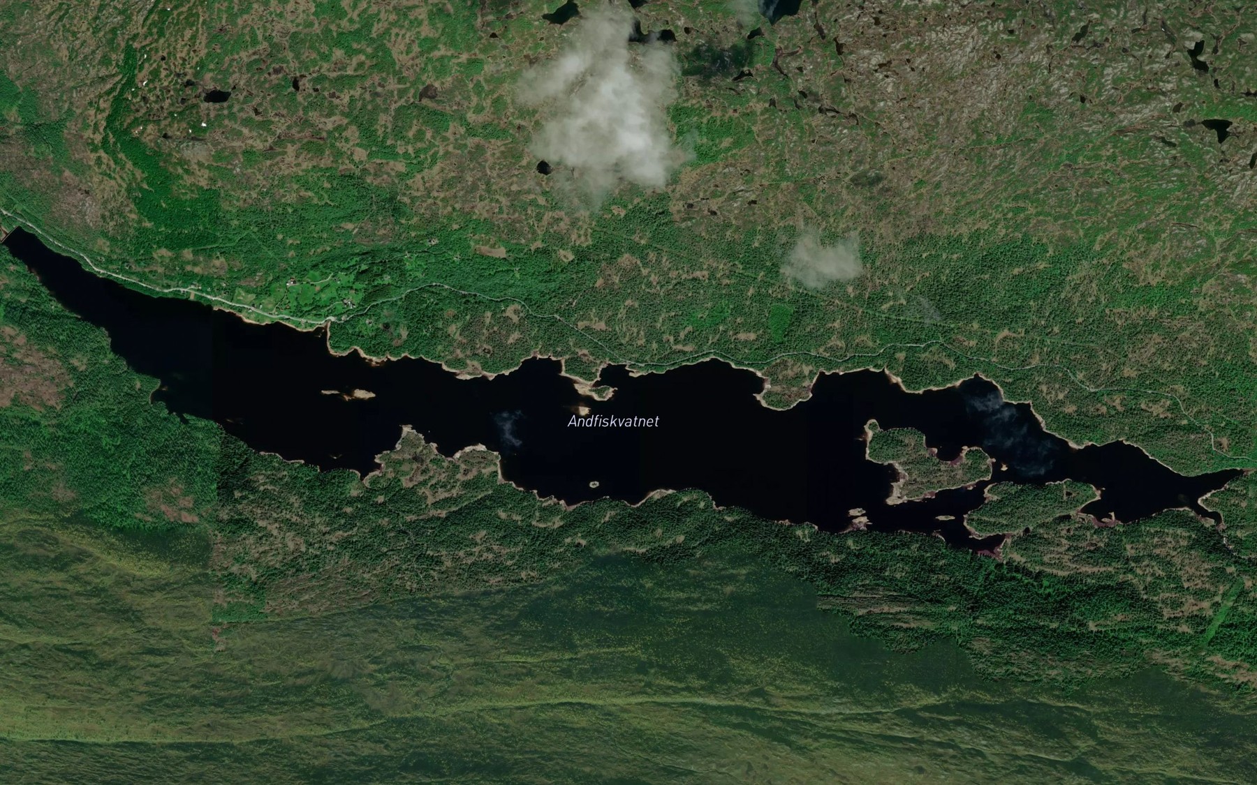 Satellite map of the Andfiskvatnet