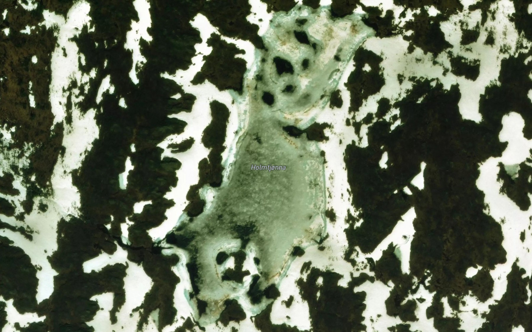 Satellite map of the Holmtjorna