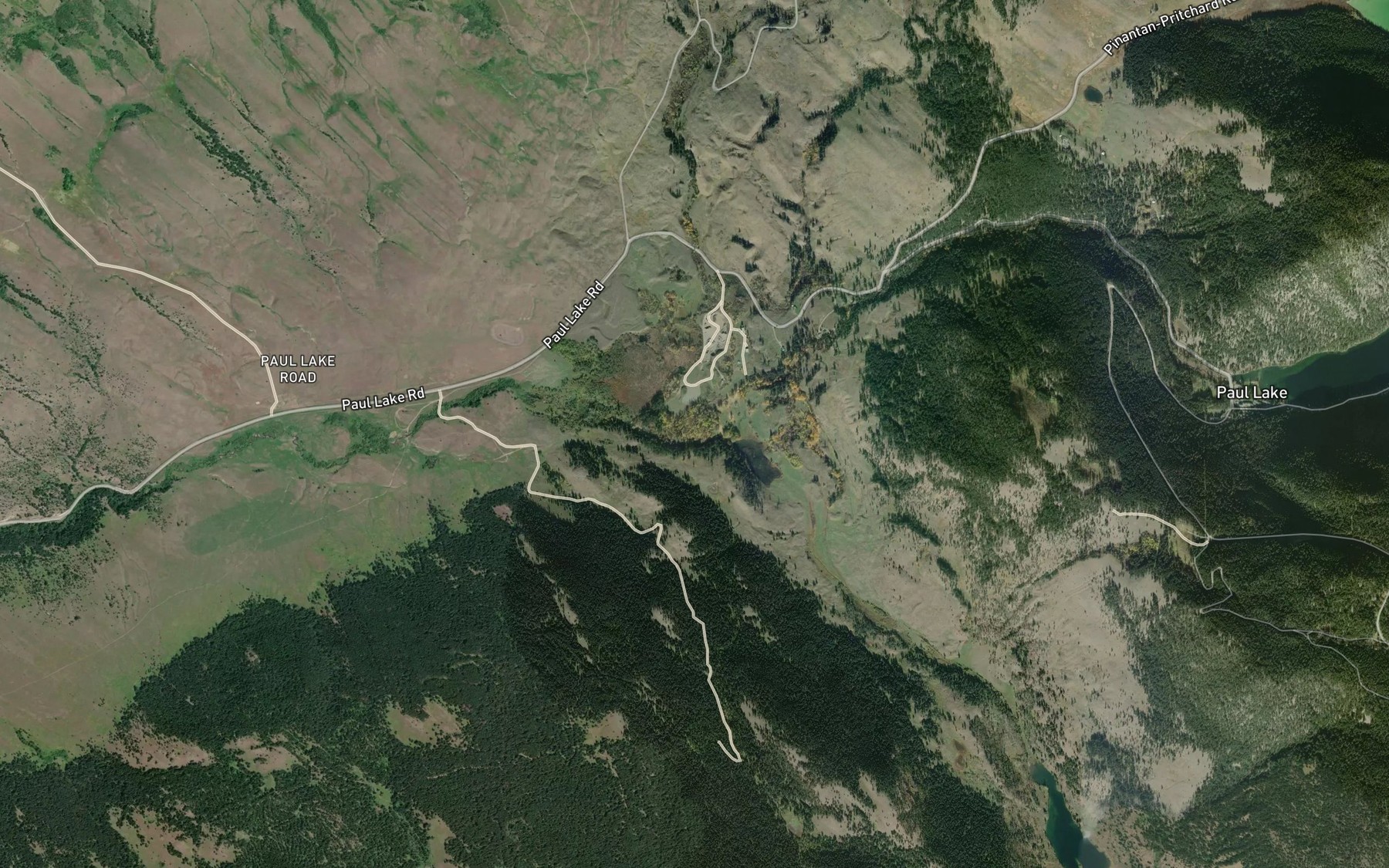 Satellite map of the Cold Creek