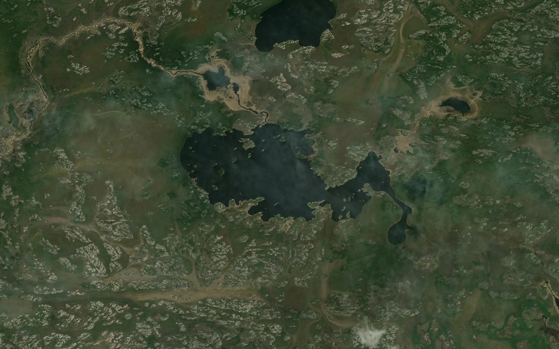 Satellite map of the Reef Lake