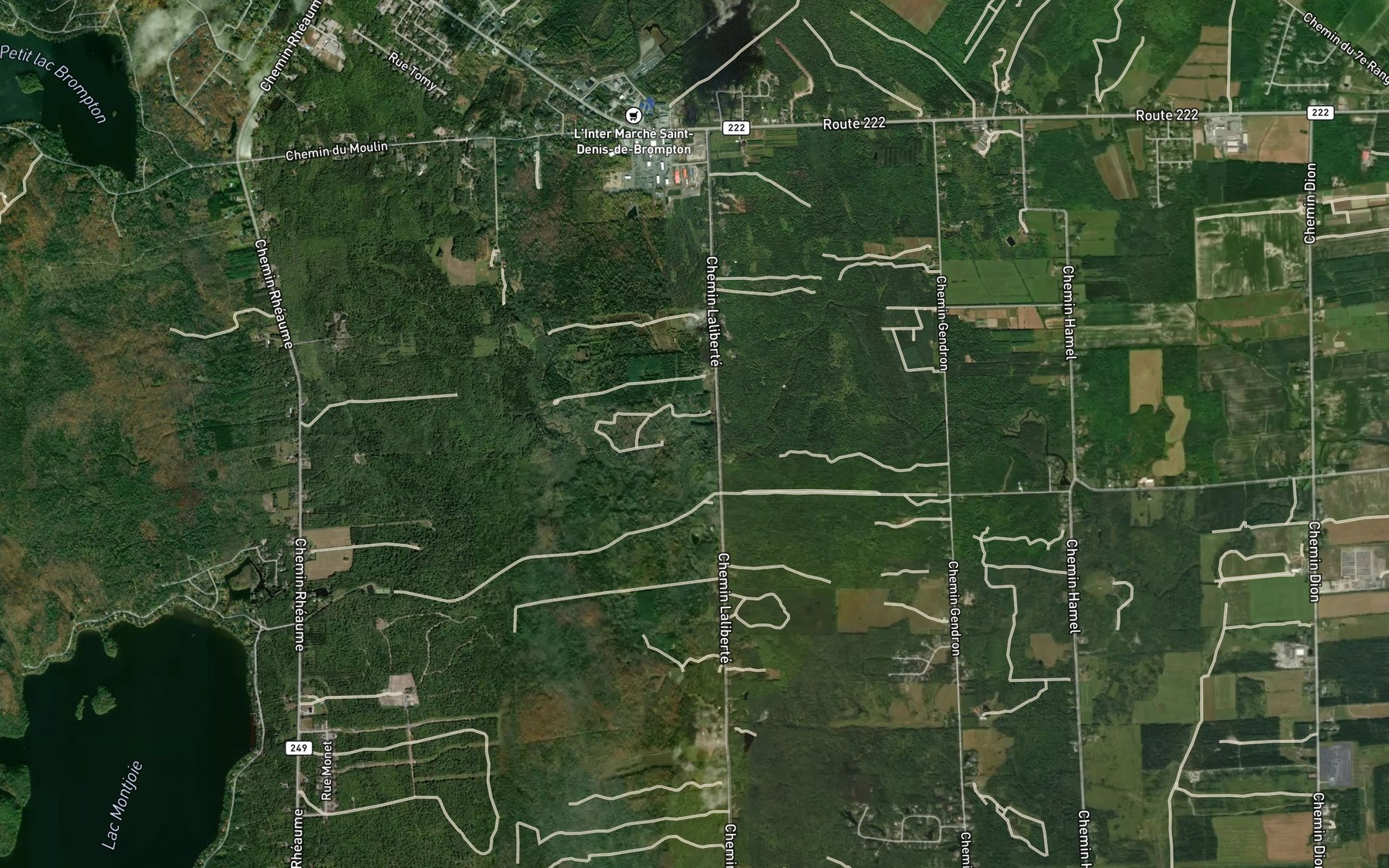 Satellite map of the Cours d'eau Dubois