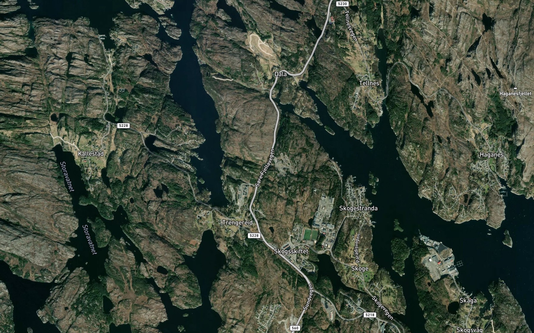 Satellite map of the Dalatjorna