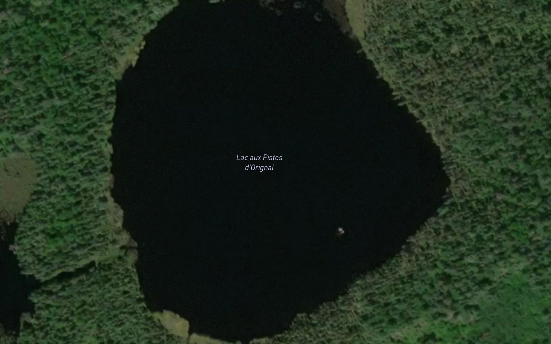 Satellite map of the Lac aux Pistes d'Orignal