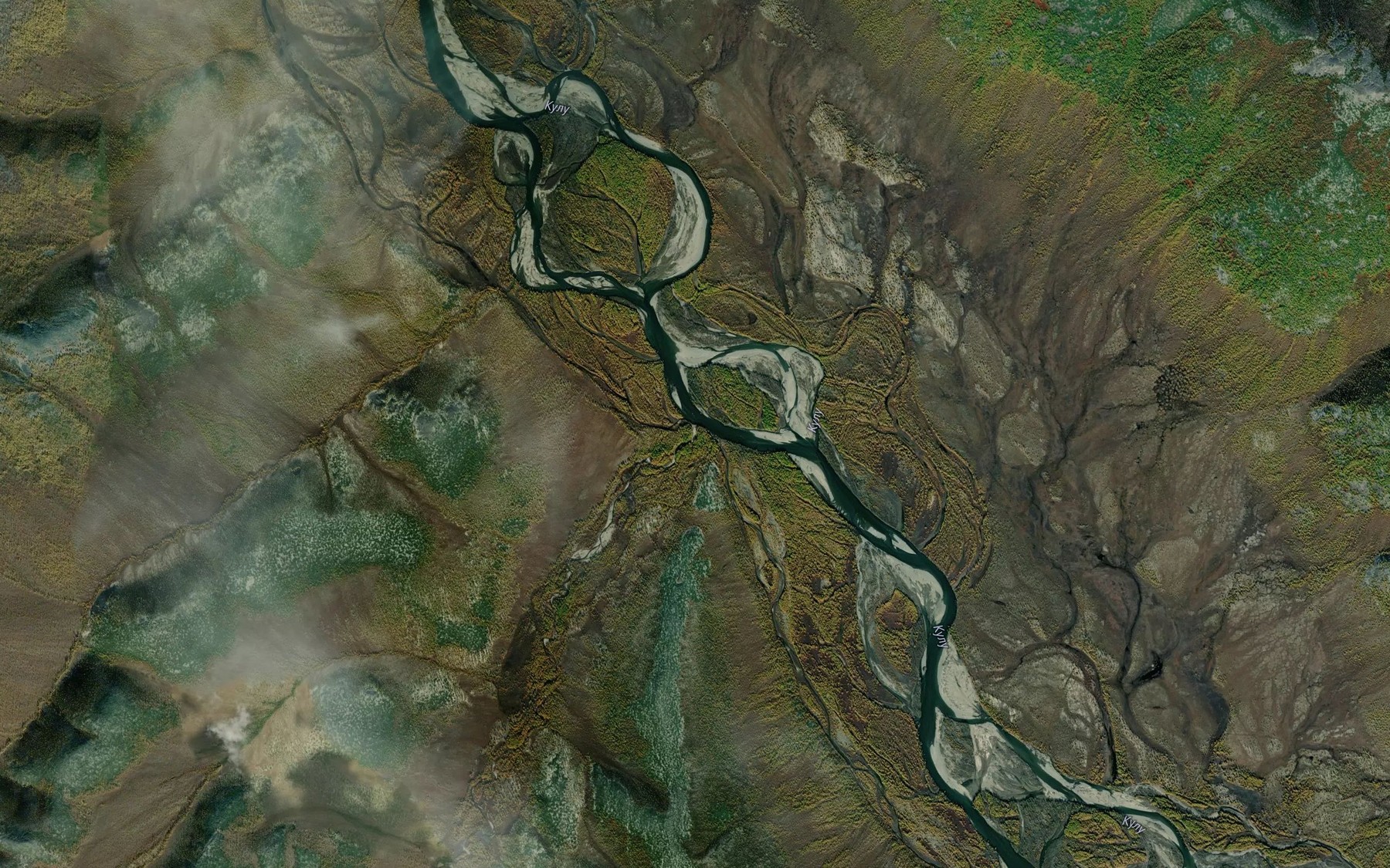 Satellite map of the Birakchan
