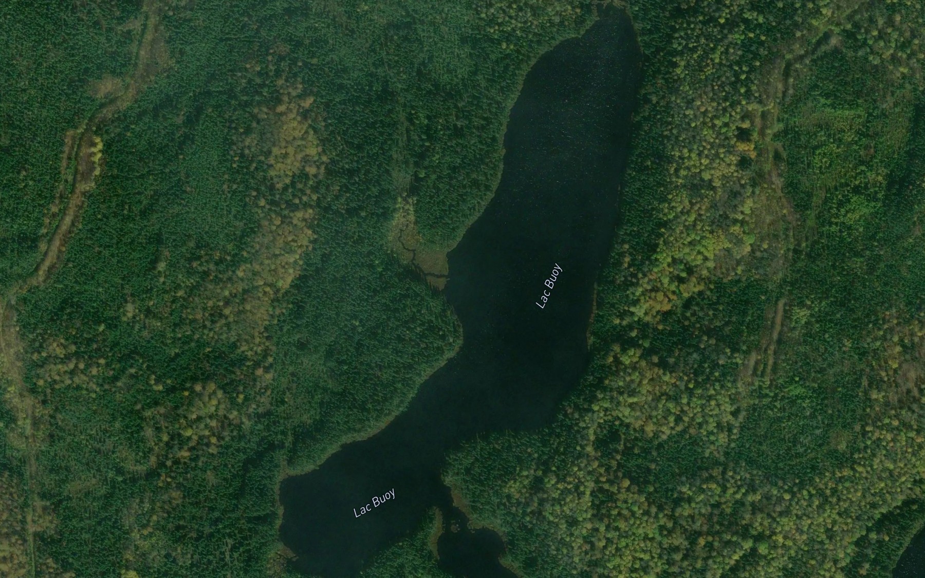 Satellite map of the Lac Buoy