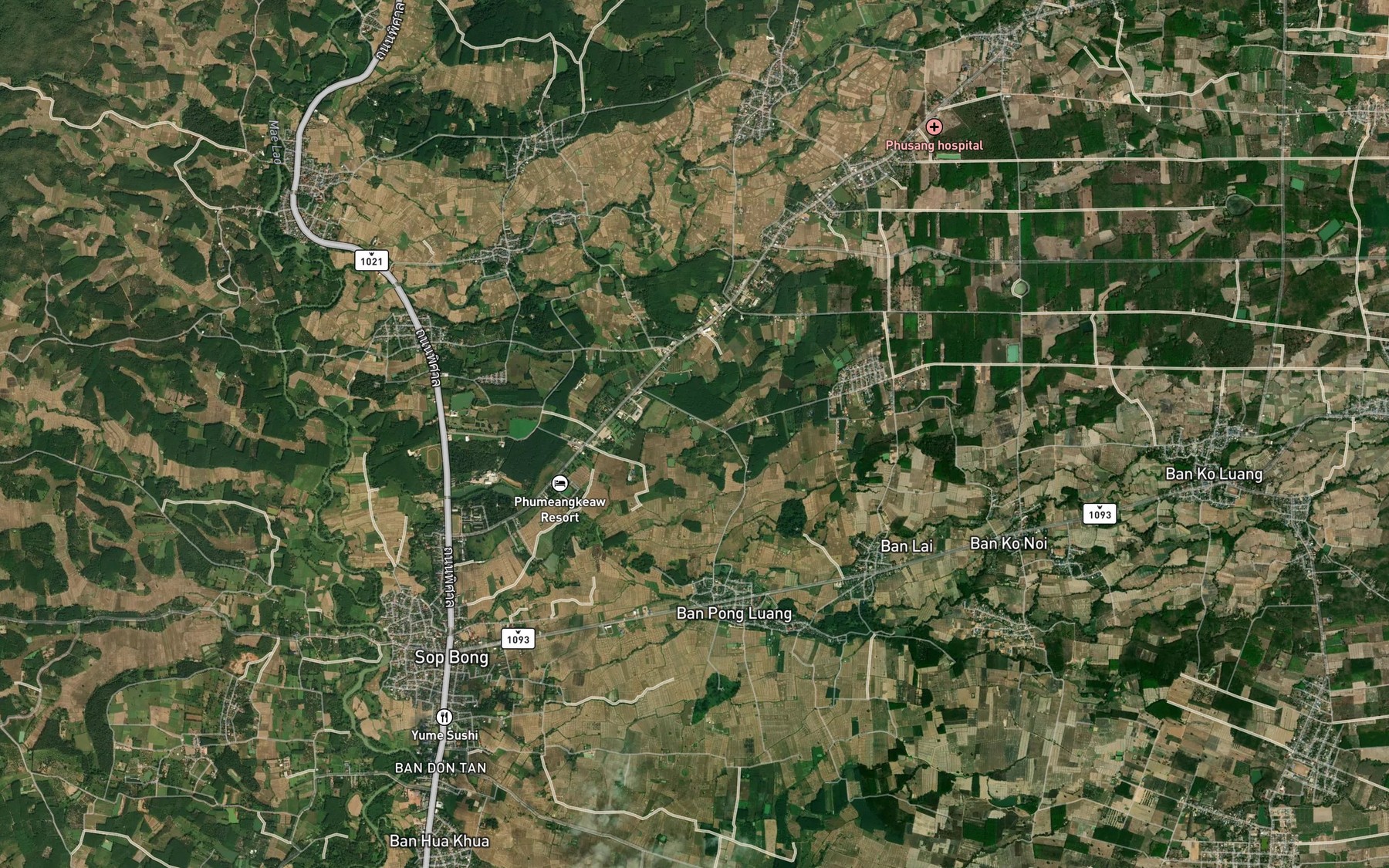 Satellite map of the Nong Bon