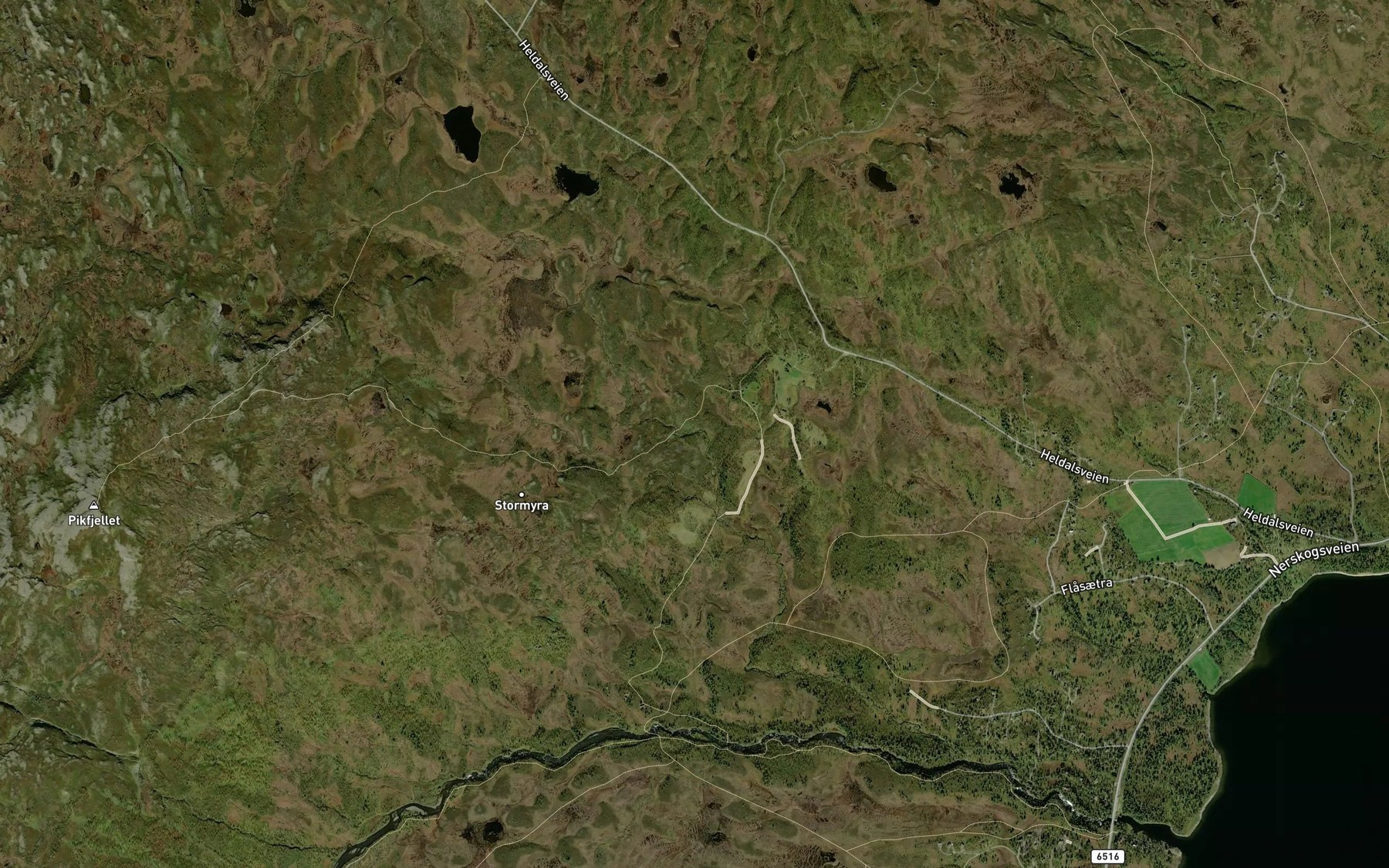 Satellite map of the Fremmer Fjellbekken