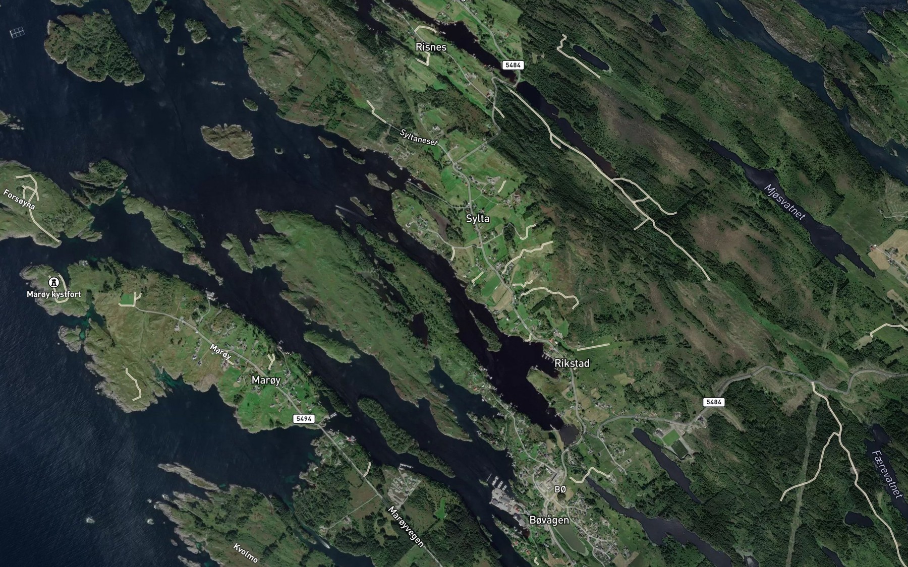 Satellite map of the Rikstadvagen