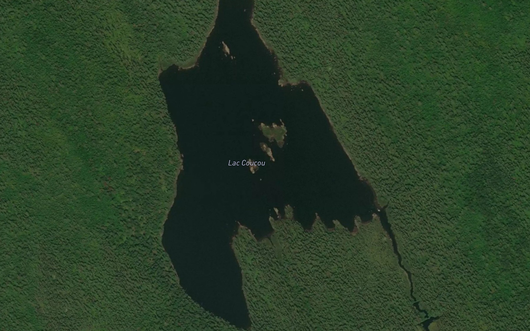 Satellite map of the Lac Coucou