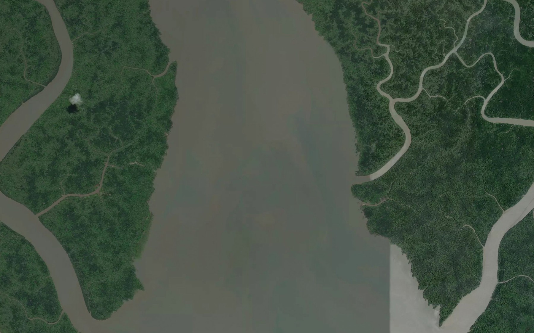 Satellite map of the Pai-A Inlet