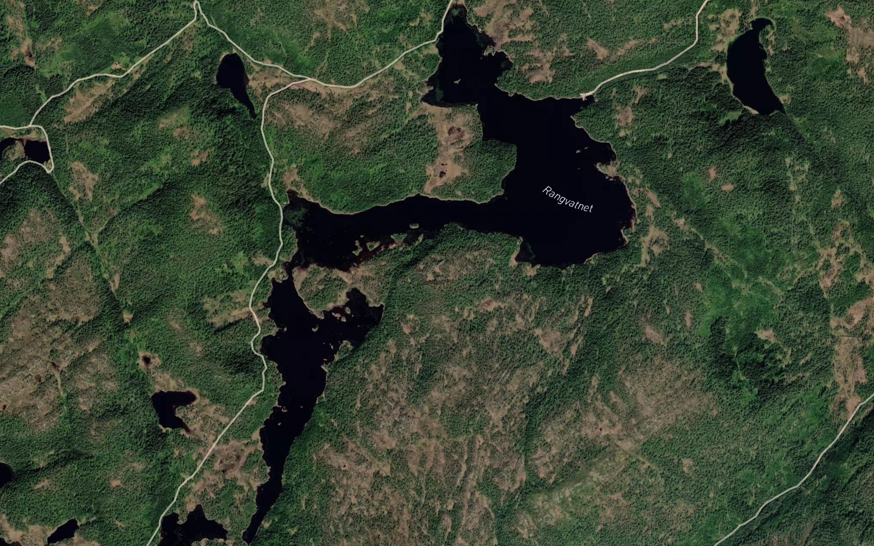 Satellite map of the Rangvatnet