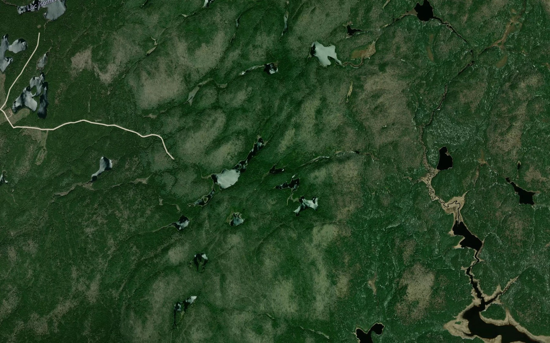 Satellite map of the Lac Abee
