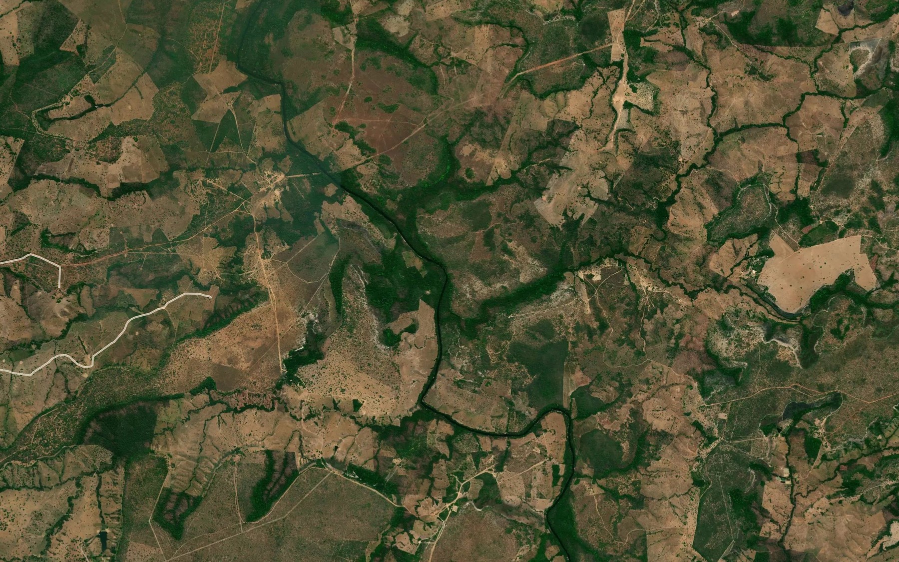 Satellite map of the Ribeirao Santa Rita