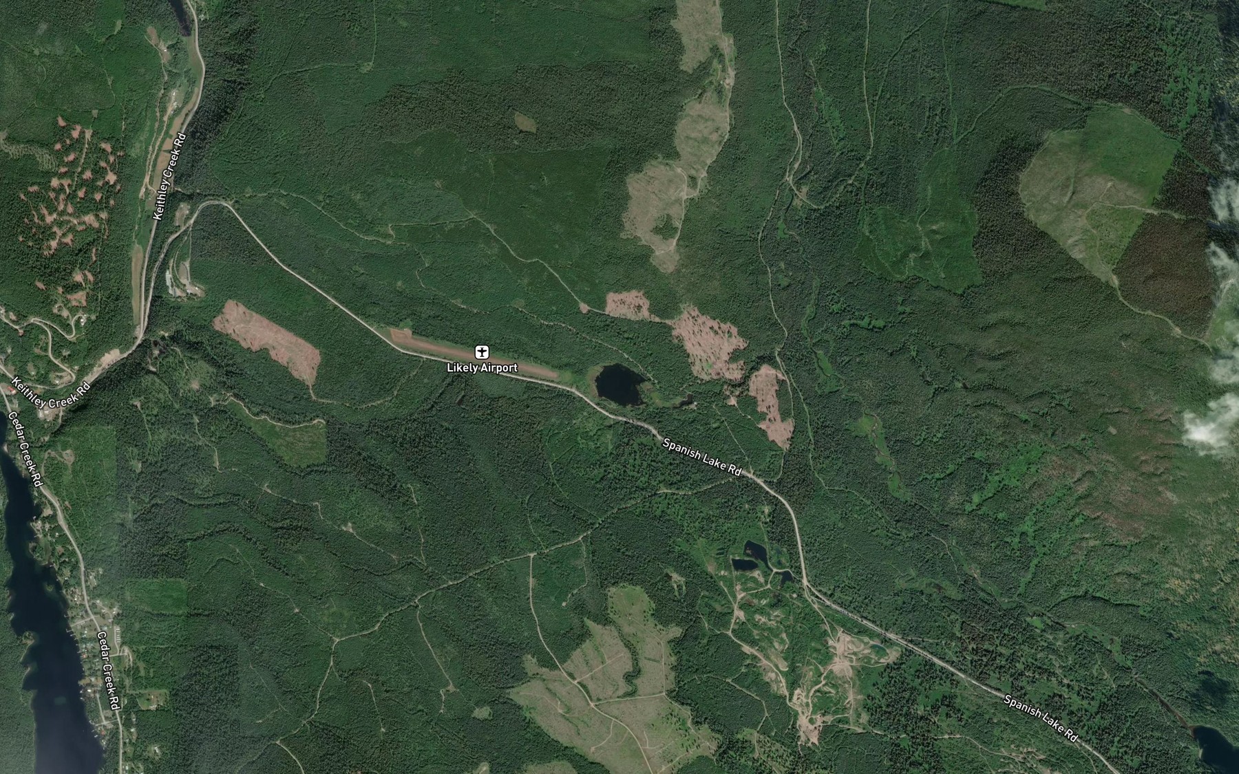 Satellite map of the Hepburn Lake