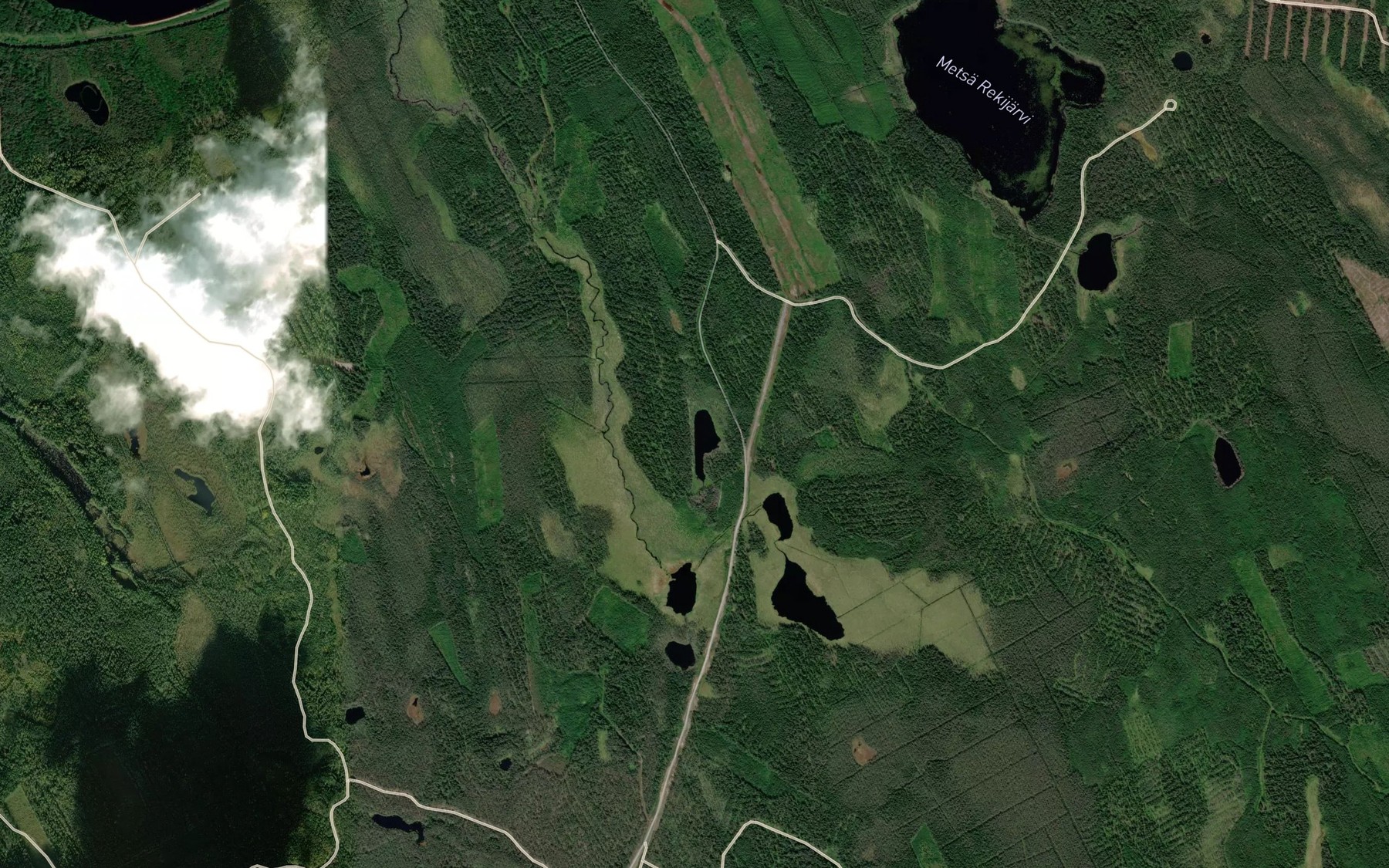 Satellite map of the Ozero Khapanlampi