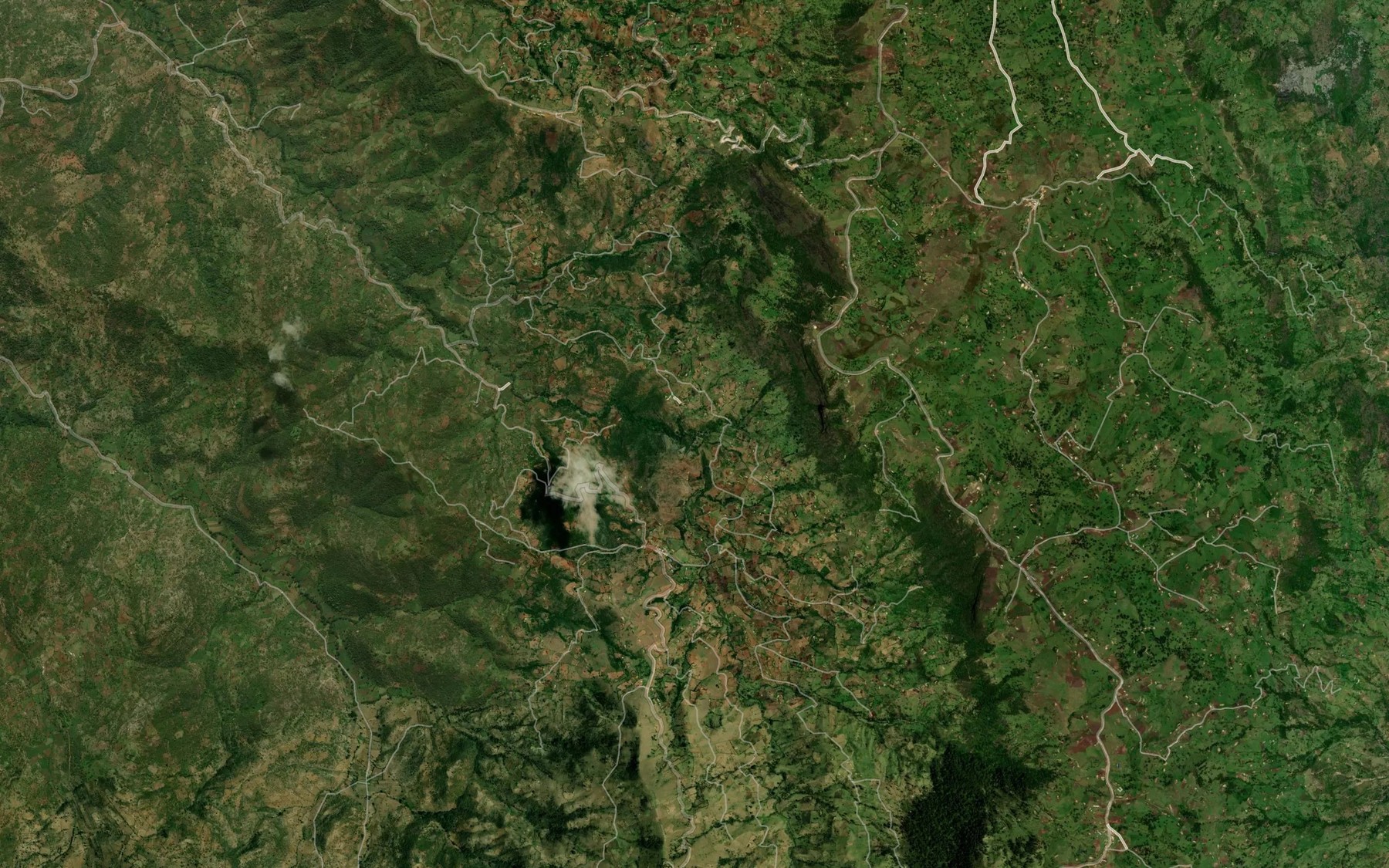 Satellite map of the Parua