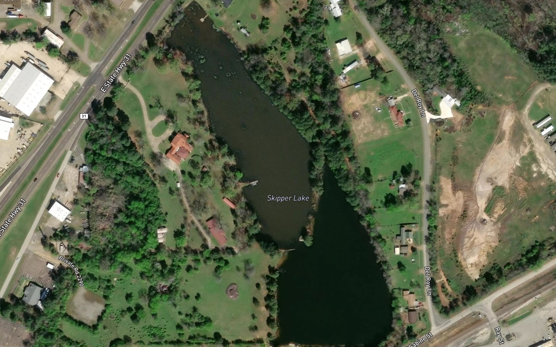 Satellite map of the Skipper Lake