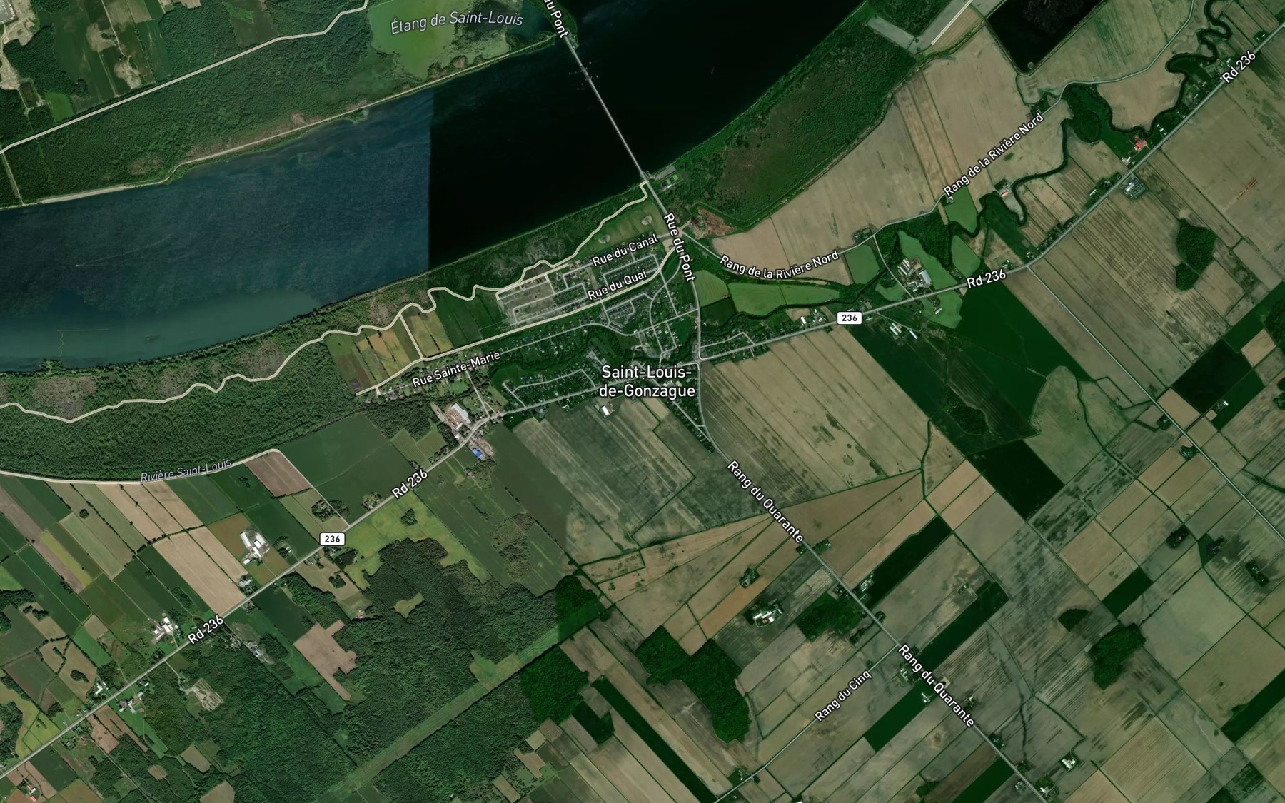 Satellite map of the Ruisseau Laberge