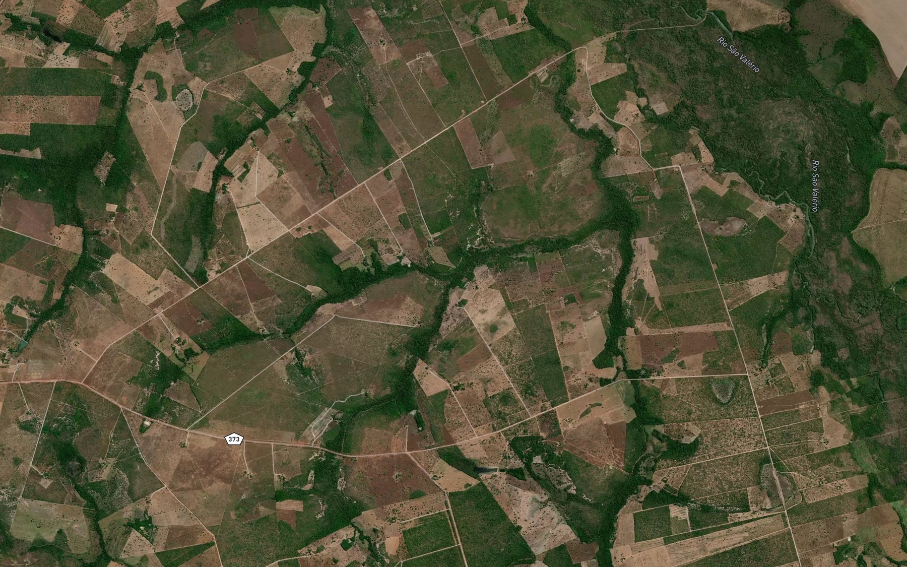 Satellite map of the Corrego Comandante