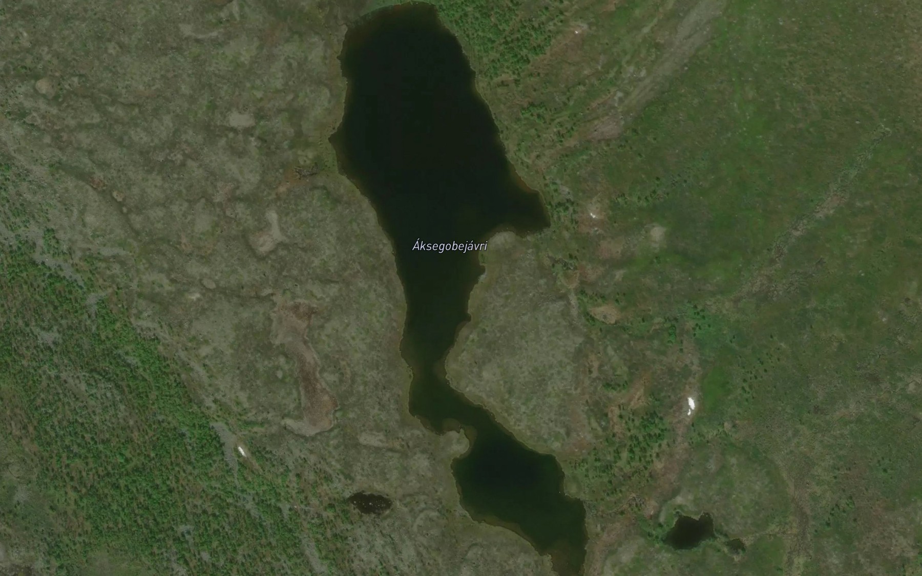Satellite map of the Aksegobejavri