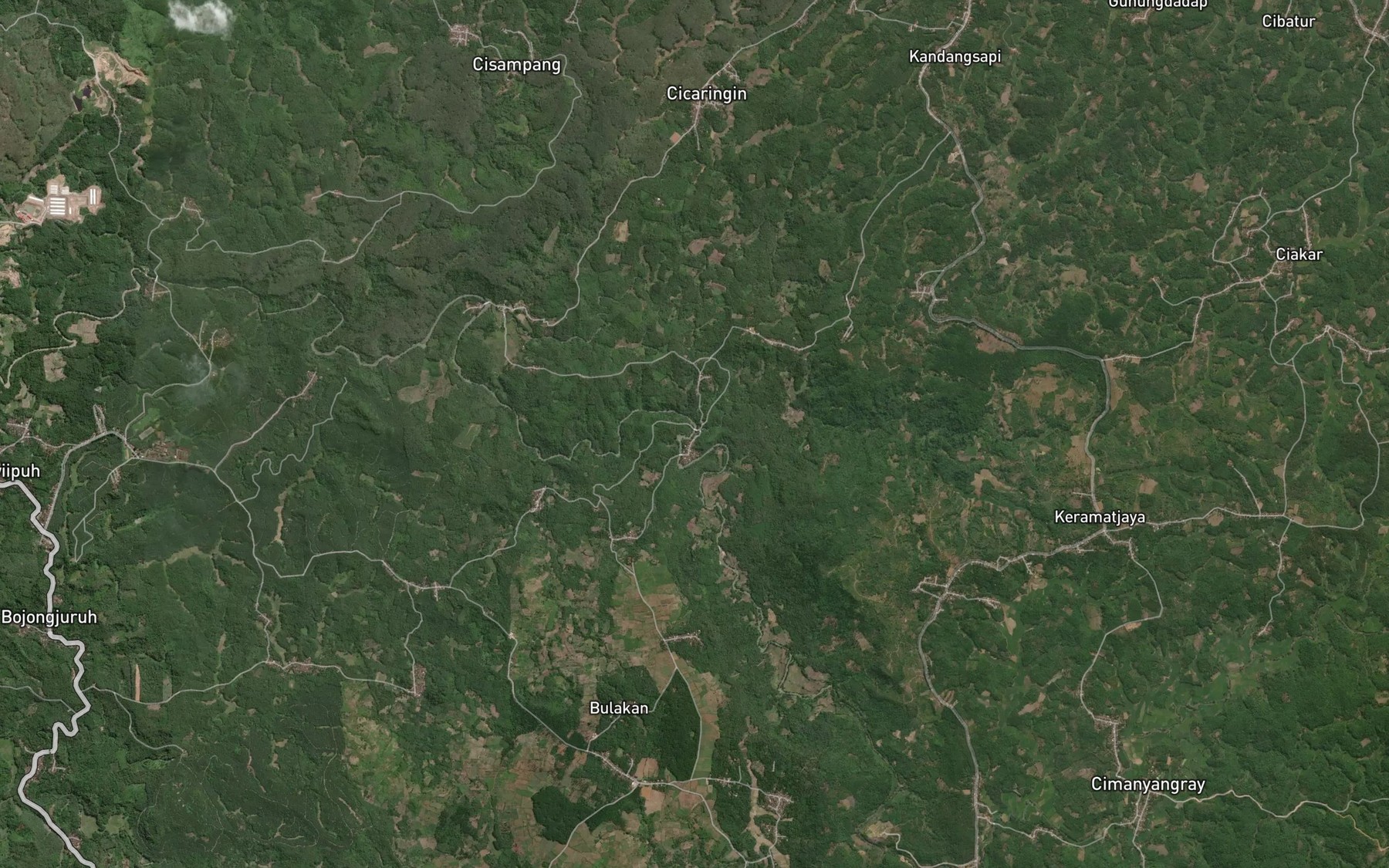 Satellite map of the Ci Wangkelang