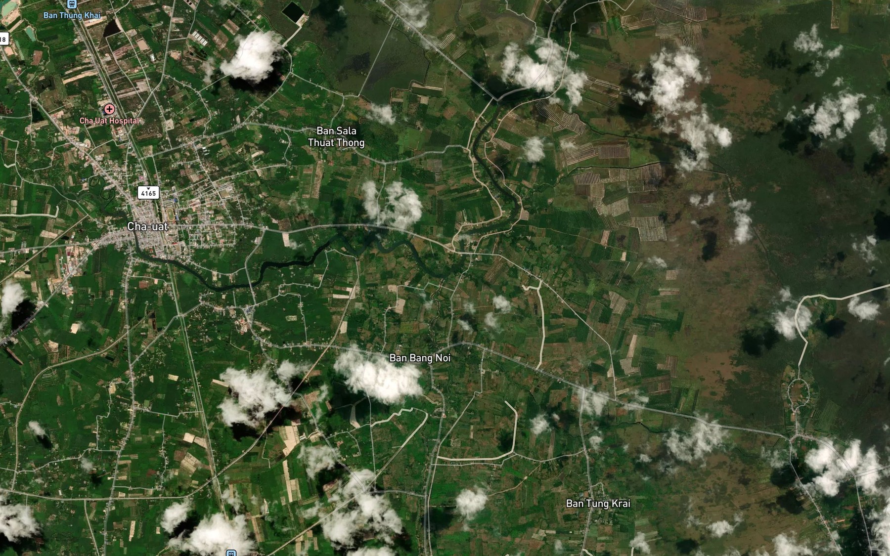 Satellite map of the Khlong Bang Noi