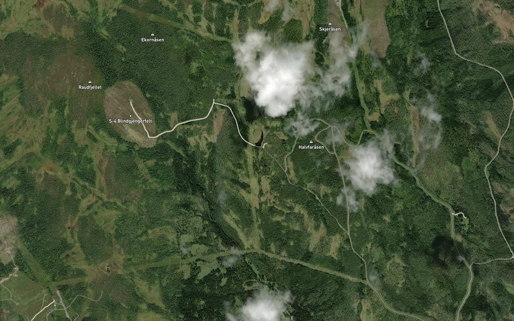 Satellite map of the Hallfarbekken