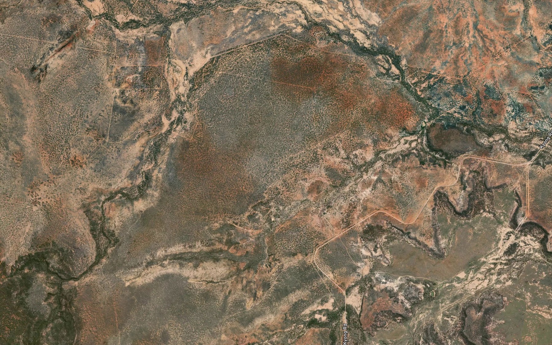 Satellite map of the Diamond Creek