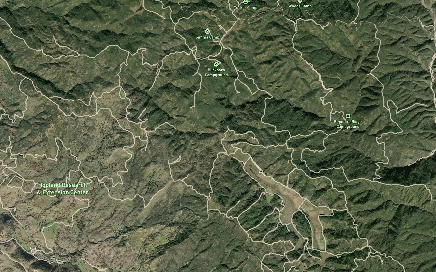 Satellite map of the Riley Valley