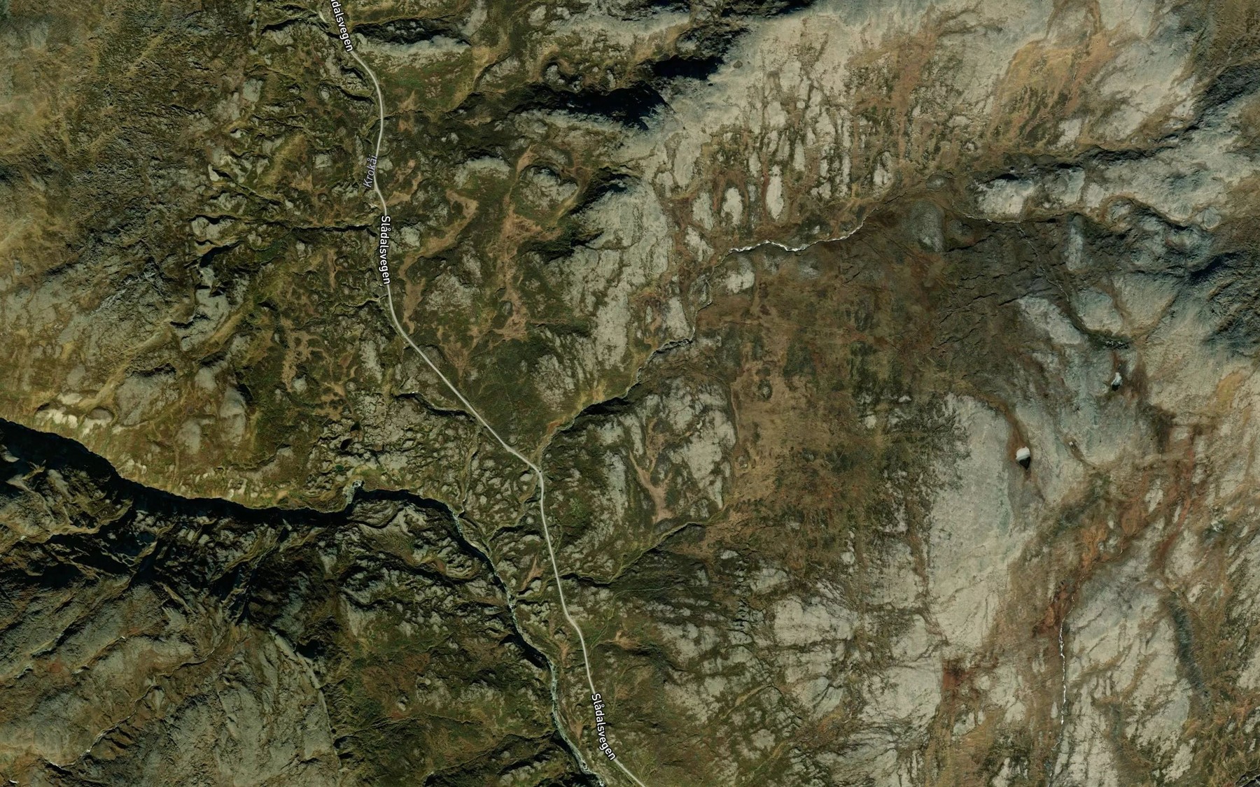 Satellite map of the Breidjordbekken