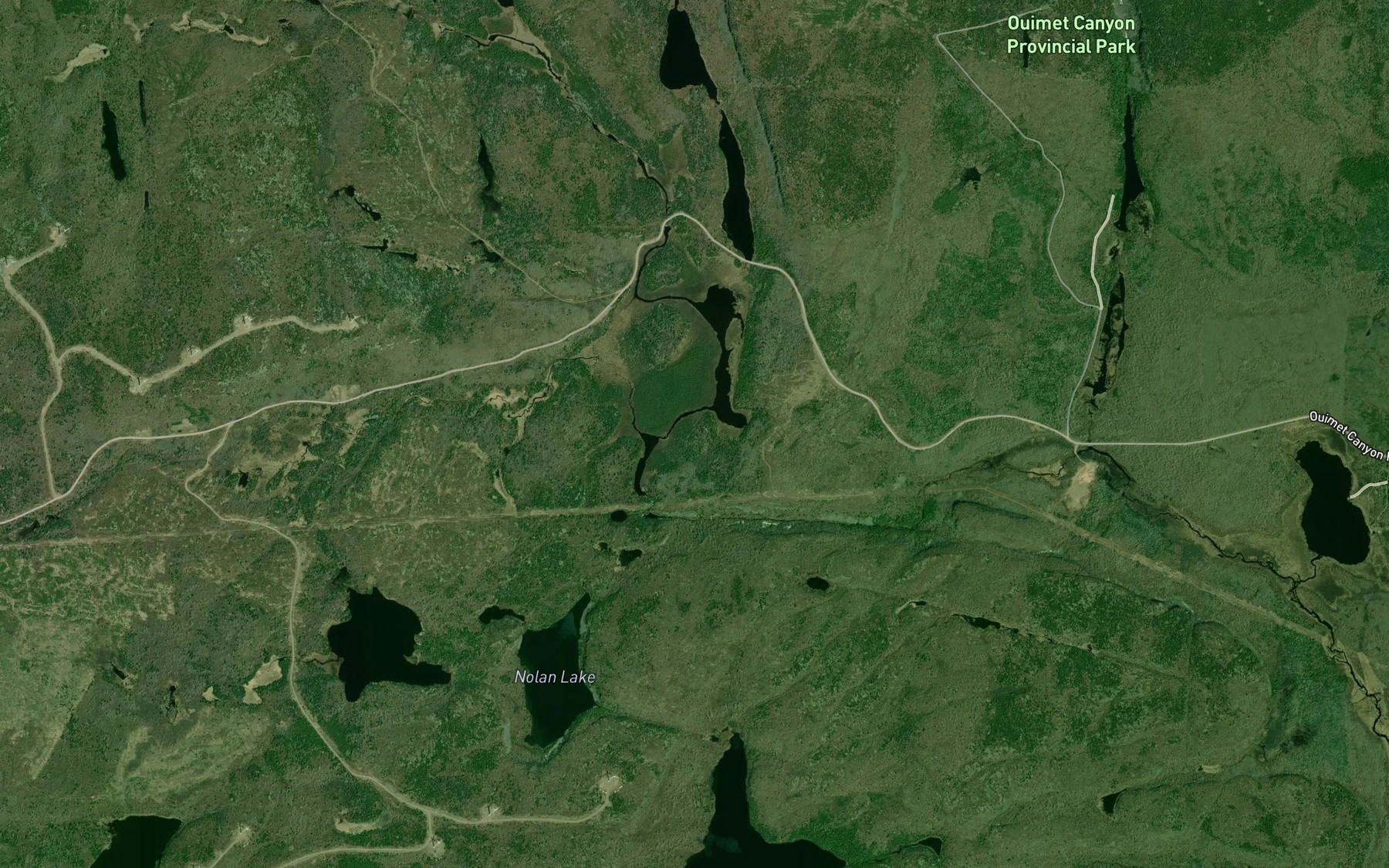 Satellite map of the Himdick Creek
